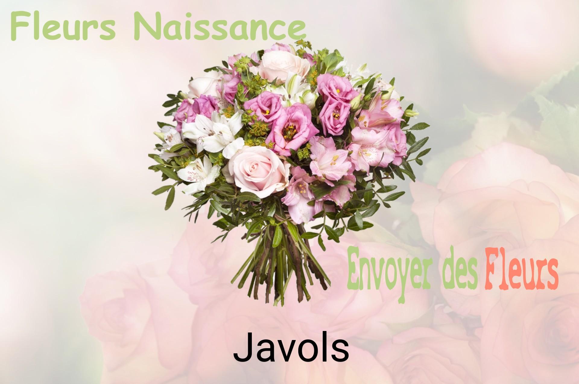 Bouquet de fleurs de naissance livré à Javols