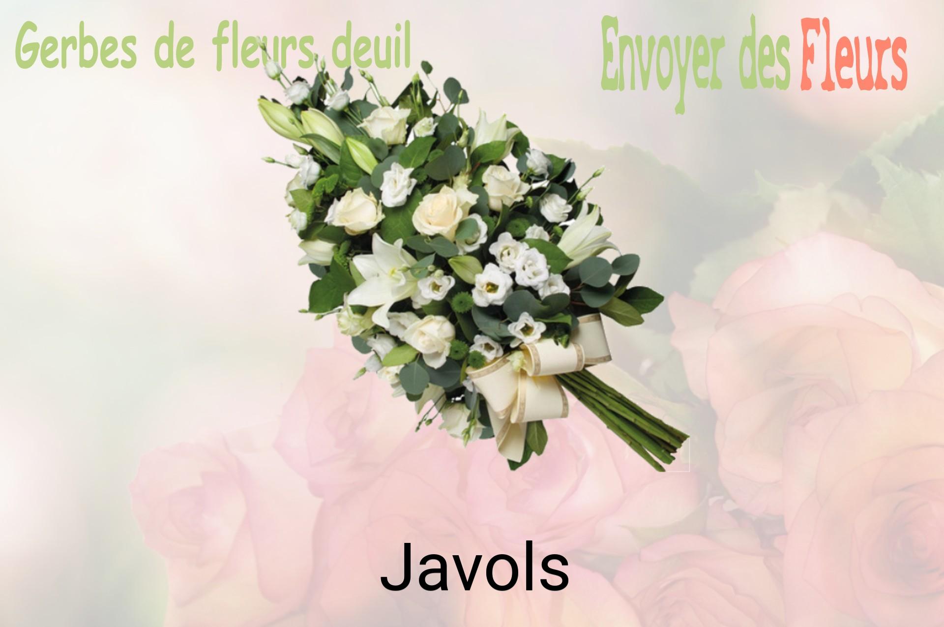 Gerbe de fleurs de deuil livrée à Javols
